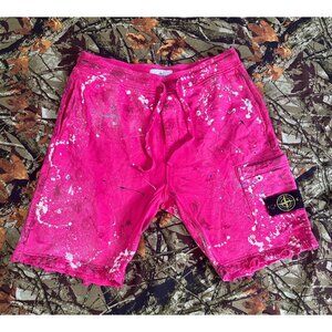 DRO Lab Custom 1/1 ART x  Stone Island Sweat Shorts